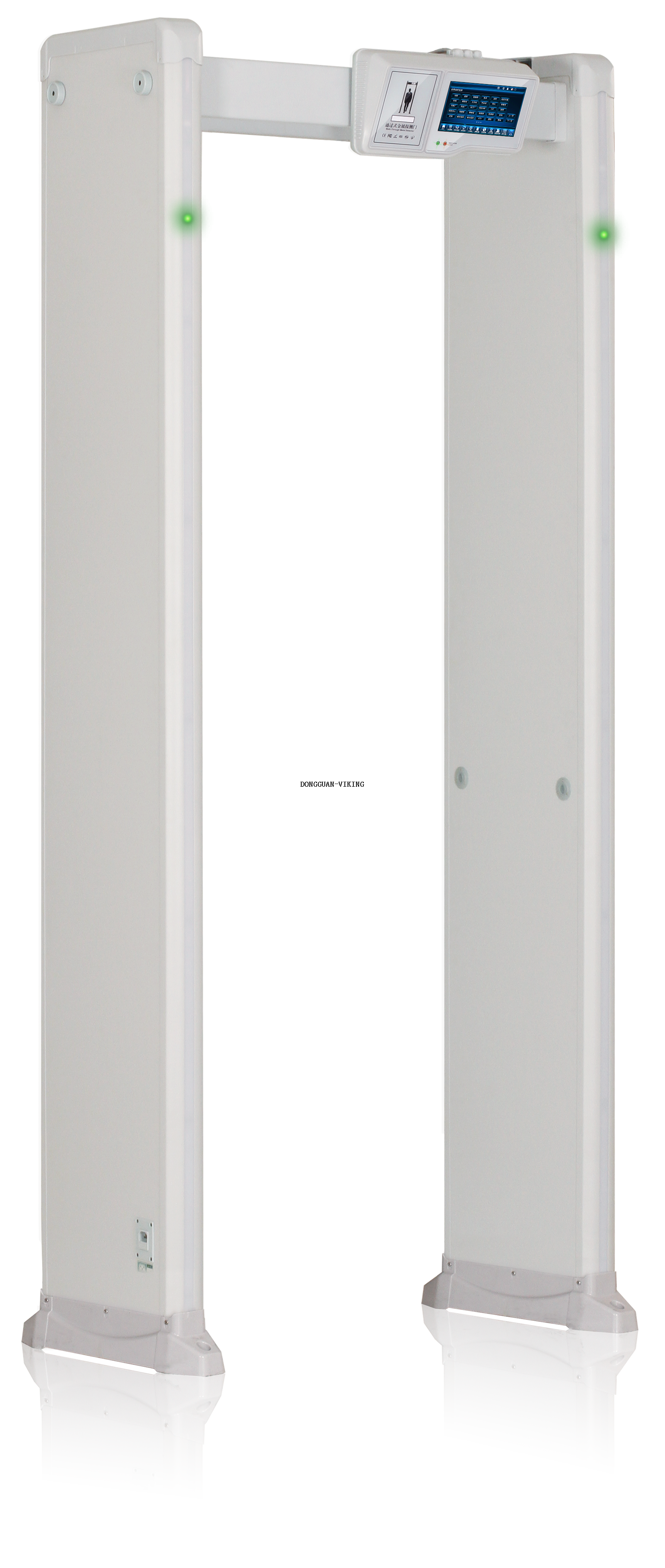 Detetor de metal à prova d'água de tela sensível ao toque multizona viking para moldura de porta